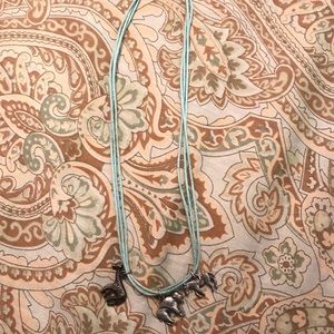 Giraffe, Bison, and Zebra Necklace